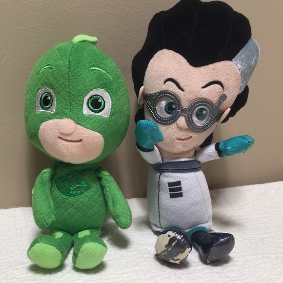 8”& 10” PJ Masks Greg and Romeo Plush Dolls - Picture 2 of 16